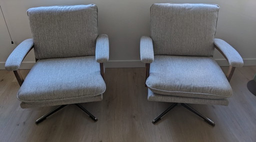 2x Lübke Vintage Fauteuils