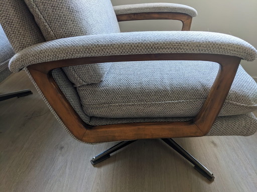 2x Lübke Vintage Fauteuils