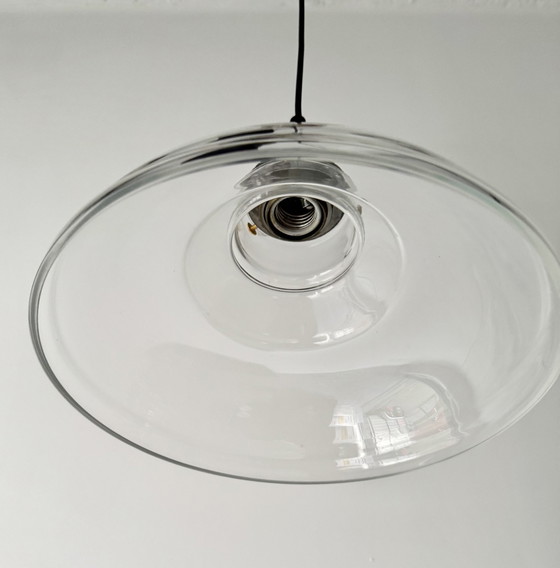 Image 1 of 3 Glazen hanglampen in vintage stijl