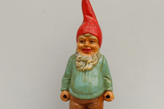 Image 1 of Heissner tuinkabouter antiek, kleifiguur