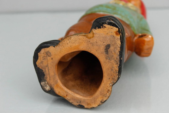 Image 1 of Heissner tuinkabouter antiek, kleifiguur