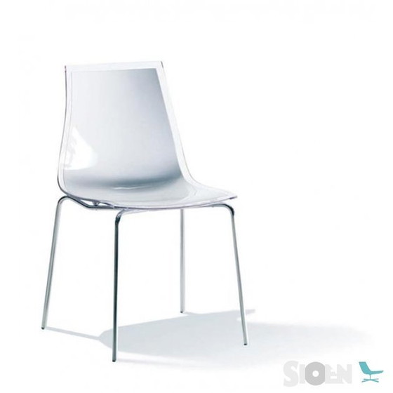 Image 1 of Bontempi Leyla Stoelen Wit Transparant