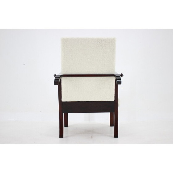 Image 1 of Vintage verstelbare beukenhouten fauteuil, Tsjecho-Slowakije 1940