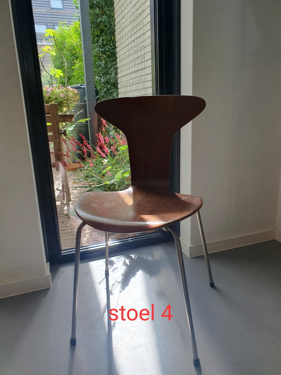 Image 1 of 4x Fritz Hansen Mosquito Stoelen