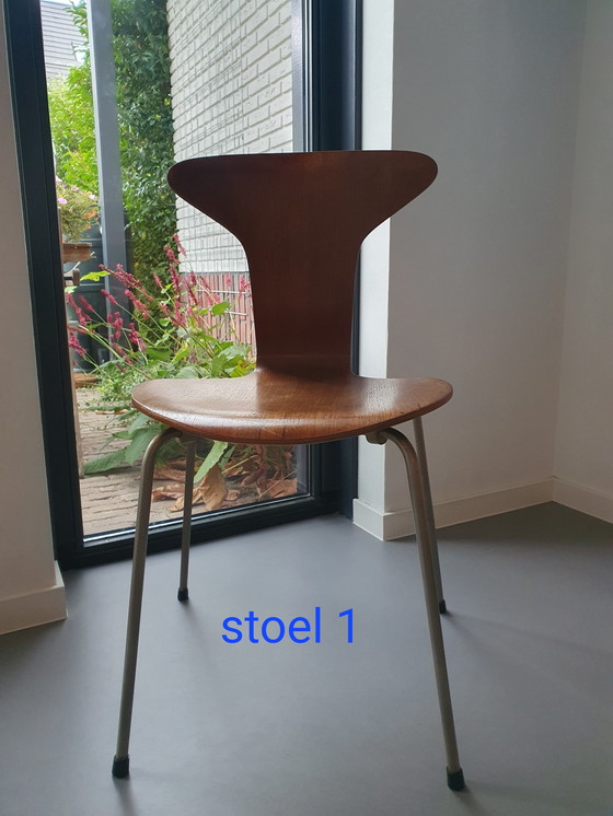 Image 1 of 4x Fritz Hansen Mosquito Stoelen