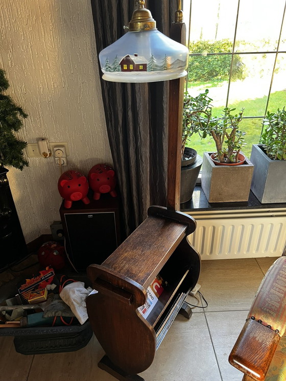 Image 1 of Vintage Tafel Met Lamp