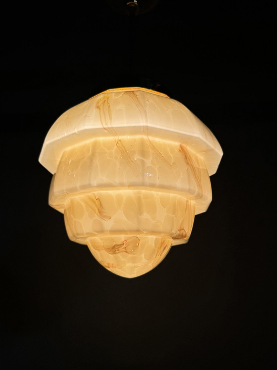 Image 1 of Art Decor Stijl Gemarmerde Hanglamp