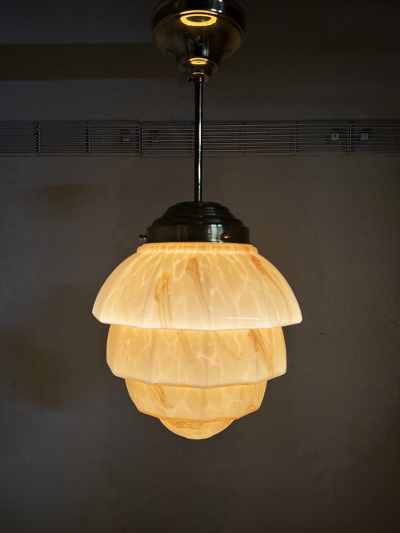 Image 1 of Art Decor Stijl Gemarmerde Hanglamp