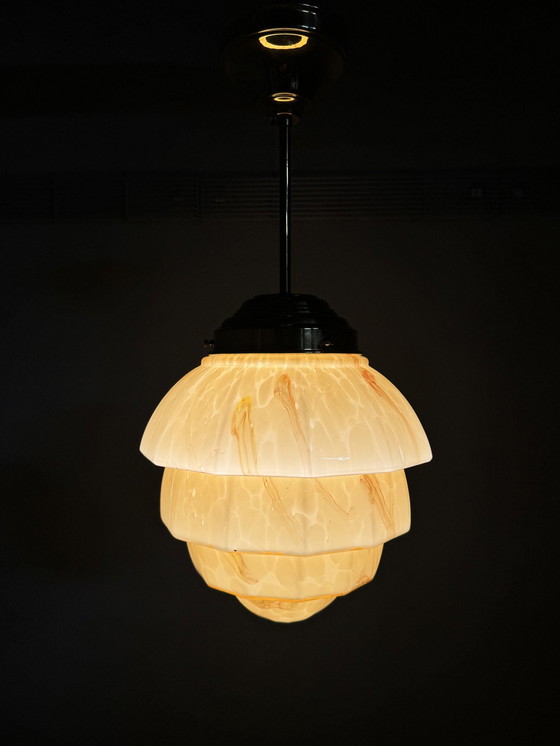 Image 1 of Art Decor Stijl Gemarmerde Hanglamp