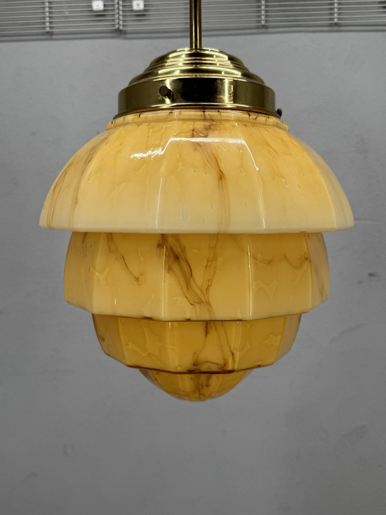Image 1 of Art Decor Stijl Gemarmerde Hanglamp
