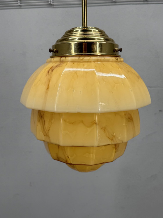 Image 1 of Art Decor Stijl Gemarmerde Hanglamp