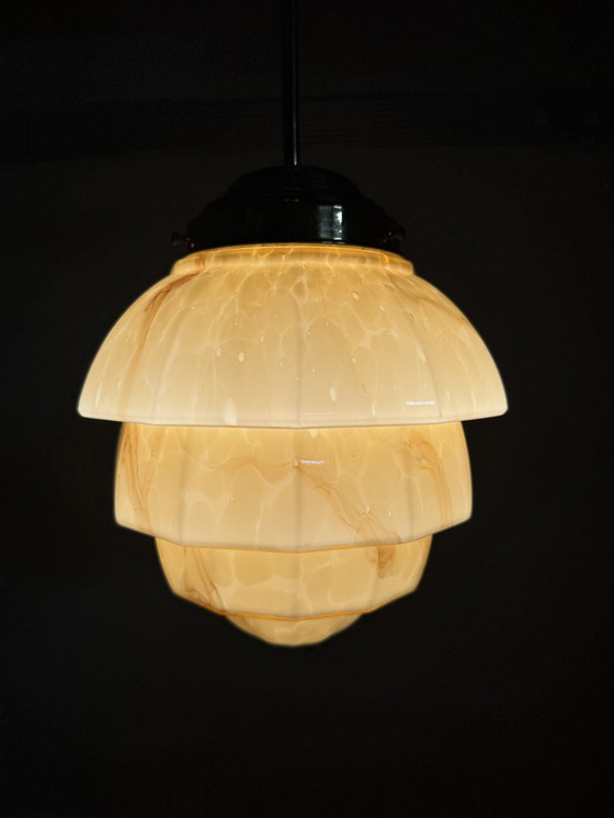 Image 1 of Art Decor Stijl Gemarmerde Hanglamp