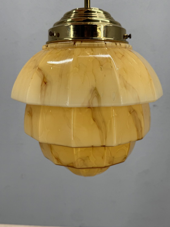 Image 1 of Art Decor Stijl Gemarmerde Hanglamp