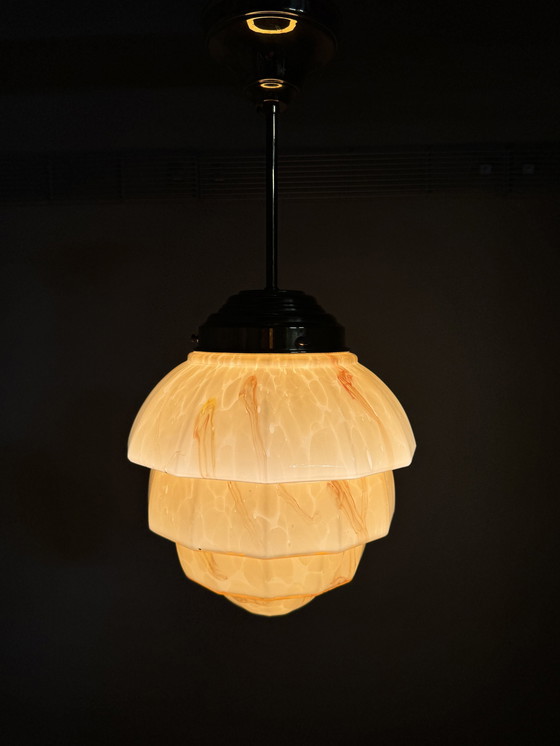 Image 1 of Art Decor Stijl Gemarmerde Hanglamp