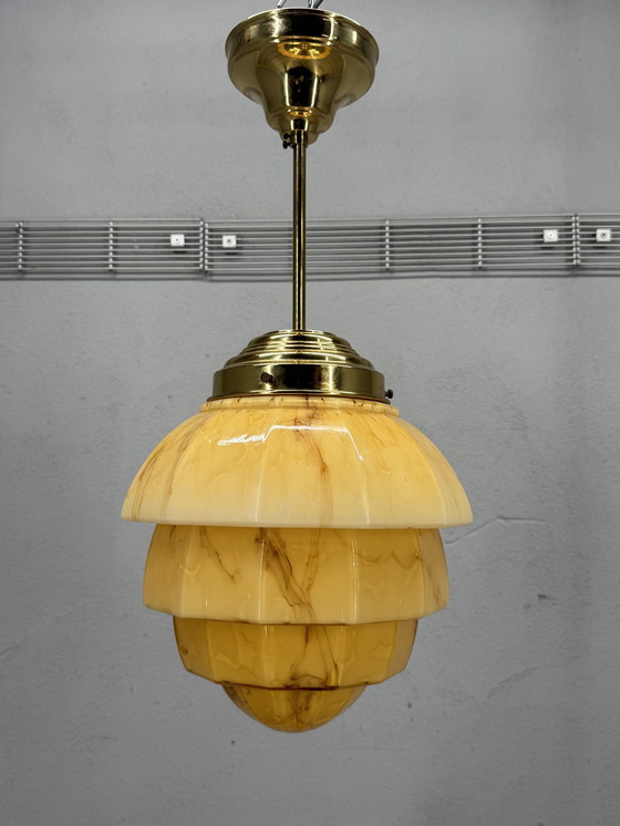 Image 1 of Art Decor Stijl Gemarmerde Hanglamp