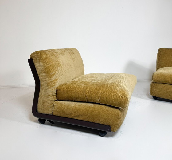 Image 1 of Mid Century Modern Paar "Amanta" fauteuils van Mario Bellini, 1960S