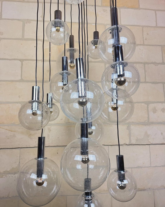 Image 1 of Vintage mega cascade kroonluchter