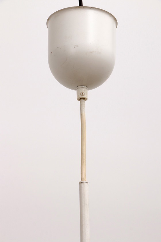 Image 1 of Glashutte Limburg Zeer Grote Witte hanglamp, 1960