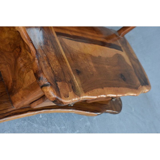 Image 1 of Vintage brutalistische olijfkleurige kaptafel, 1960-1970