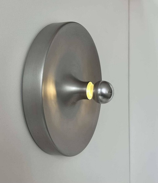 Geborsteld metalen wandlamp van Staf Leuchten "Selection Perriand Les Arcs