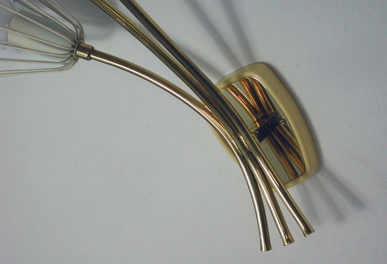 Image 1 of Emil Stejnar voor Nikoll Weense wandlamp Kristalbloesems, 1950