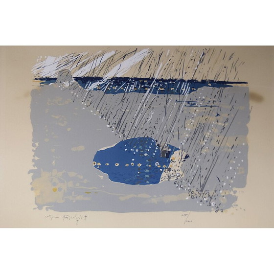 Image 1 of Moderne vintage kleurenlitho van Jörgen Fogelqvist