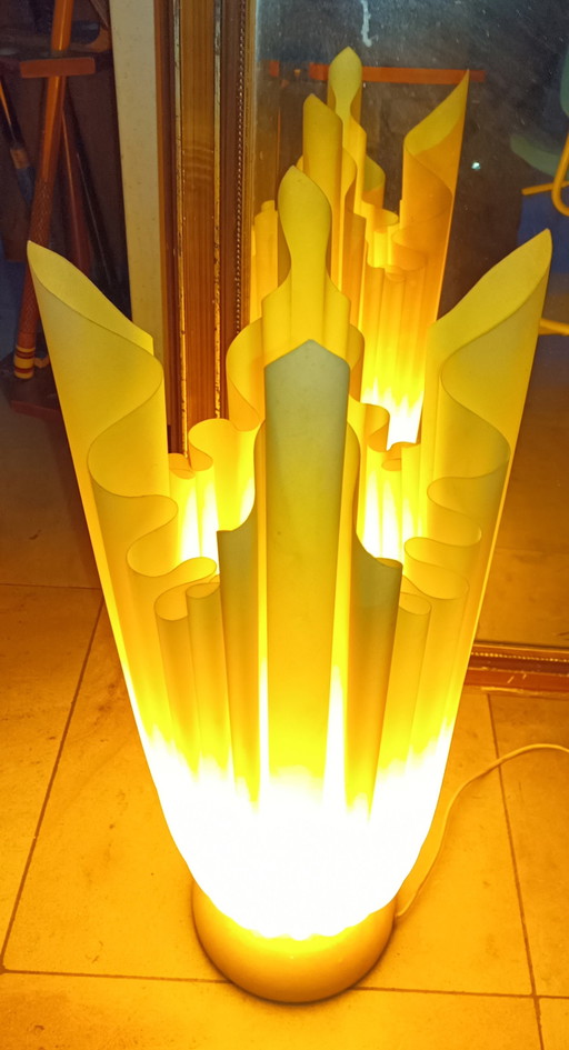 Flaming Toch Floorlamp 'Athena' By Georgia Jacob