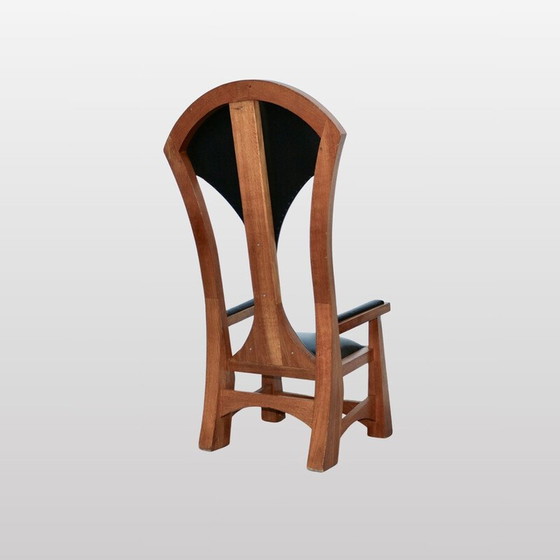 Image 1 of Vintage eiken armstoel, Frankrijk 1980