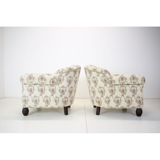 Image 1 of Paar vintage Art Deco fauteuils, Tsjecho-Slowakije jaren 1930
