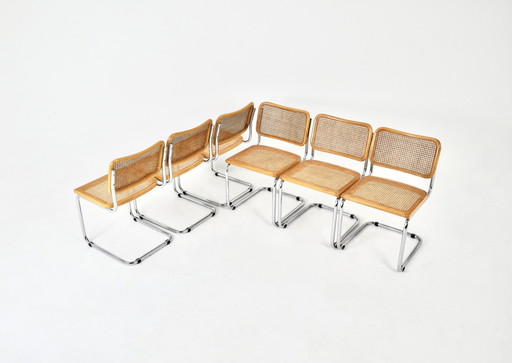 Eetkamerstoelen Stijl B32 van Marcel Breuer, set van 6