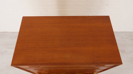 Image 1 of Vintage Deense teak ladekast | 6 lades | 109 cm