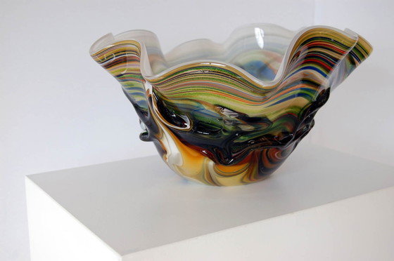 Image 1 of Art Glass Fazzoletto Vaas '80 | Italië