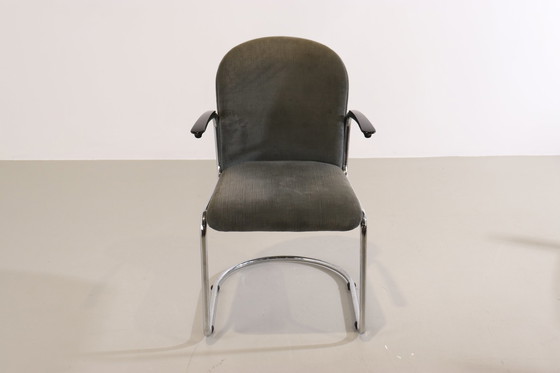 Image 1 of 4x Gebr. van der  stroom Dutch Originals model gispen 413r chair