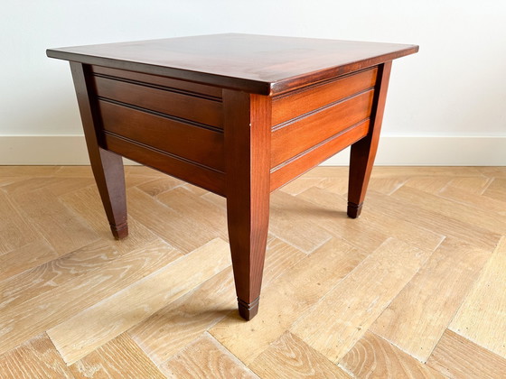 Image 1 of Teakhouten salontafel met lade uit 1960