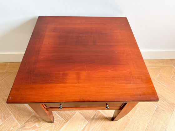 Image 1 of Teakhouten salontafel met lade uit 1960