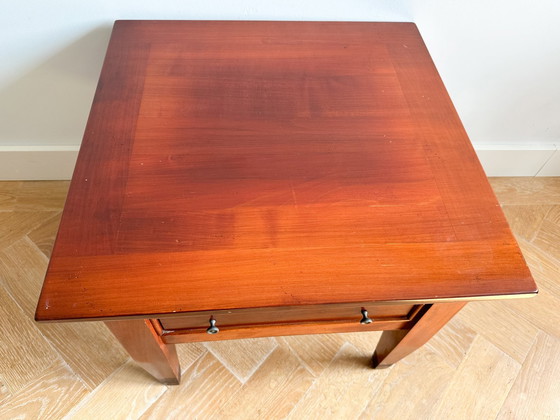 Image 1 of Teakhouten salontafel met lade uit 1960