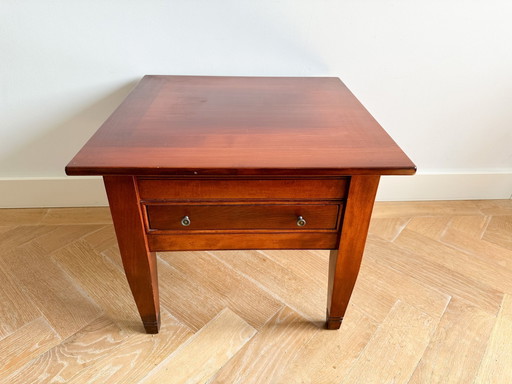 Teakhouten salontafel met lade uit 1960