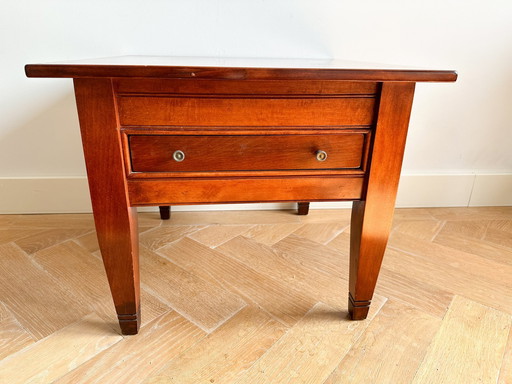 Teakhouten salontafel met lade uit 1960