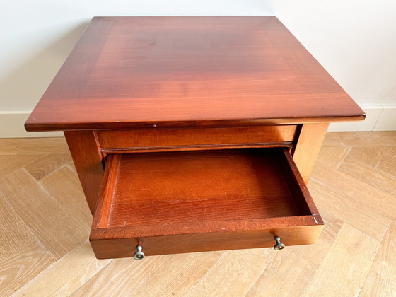 Image 1 of Teakhouten salontafel met lade uit 1960