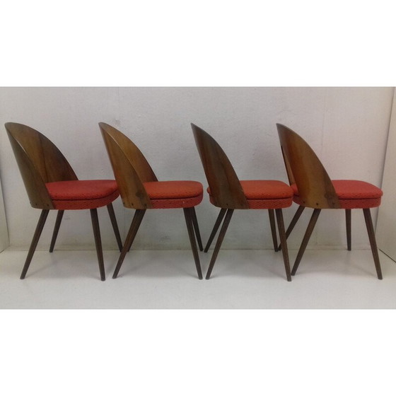 Image 1 of Set van 4 eetkamerstoelen van Antonín Šuman, 1960