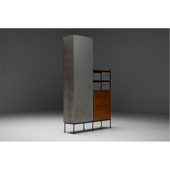 Image 1 of Vintage rood metalen kastje van Willy Van der Meeren, 1950