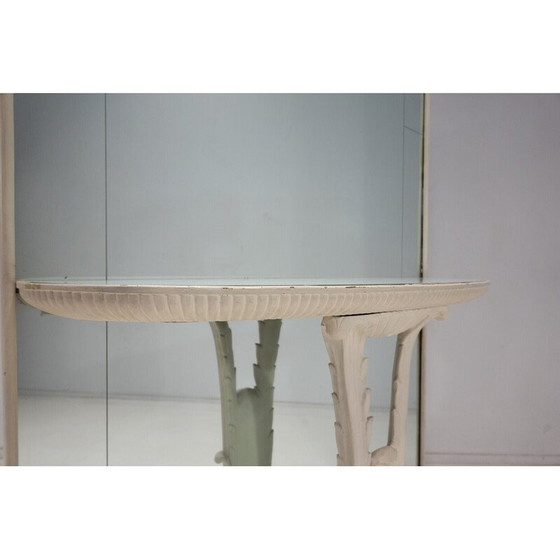 Image 1 of Vintage console spiegel van hout en glas, Italië 1940