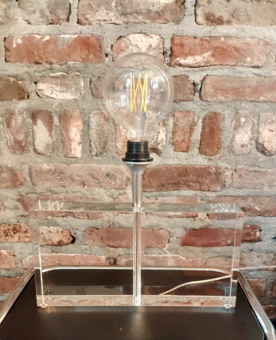 Image 1 of Kristel Glazen Tafel Lamp 