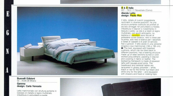 Image 1 of Paolo Piva Gelakte Nachtkastjes B&B Italia 1970S