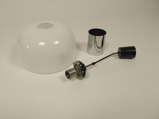 Image 1 of Mid-Century Modern Geblazen Glazen Hanglamp Van Glashütte Limburg, 1965