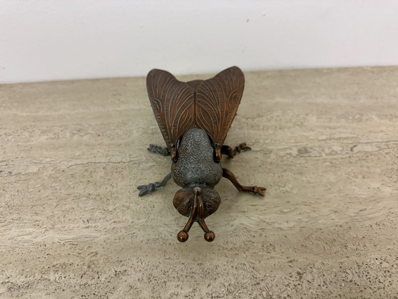 Image 1 of Vintage Asbak Metaal Vliegvormig , 1970S