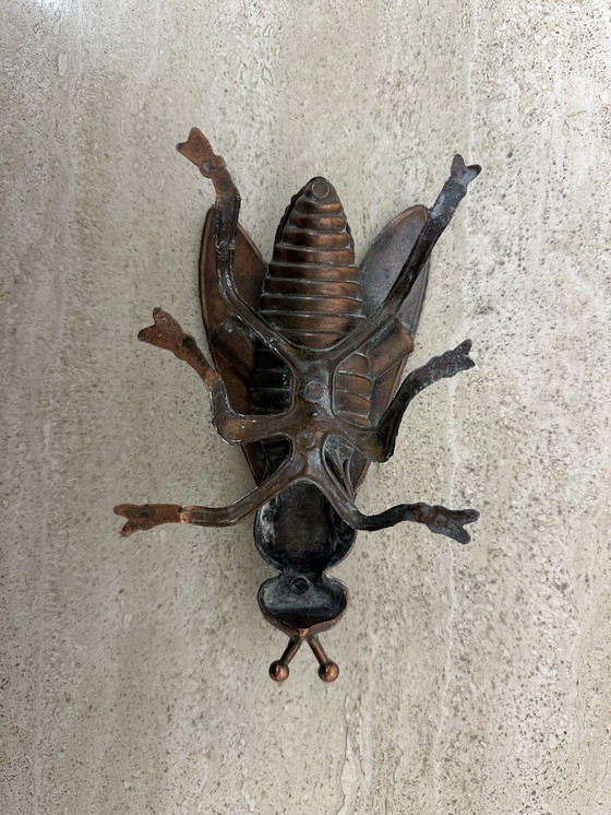 Image 1 of Vintage Asbak Metaal Vliegvormig , 1970S