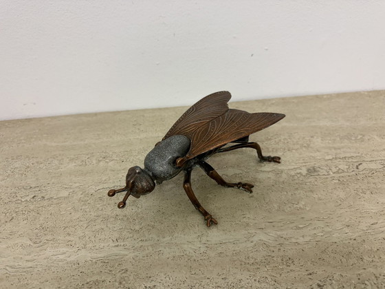 Image 1 of Vintage Asbak Metaal Vliegvormig , 1970S