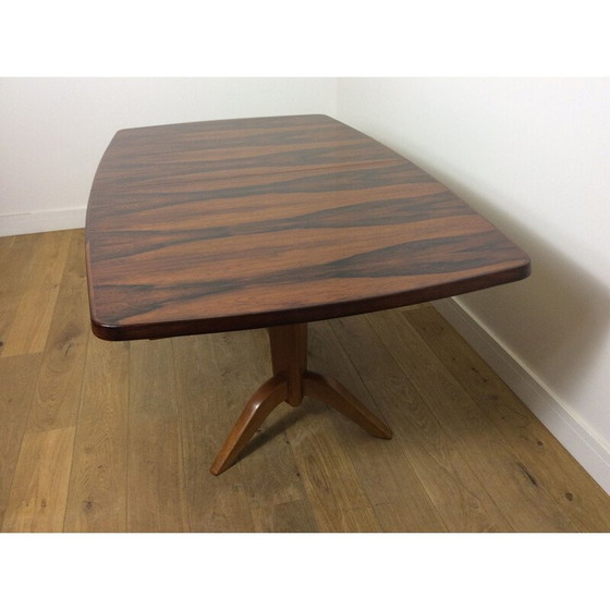 Image 1 of Vintage Rosewood uitschuifbare eettafel - 1960