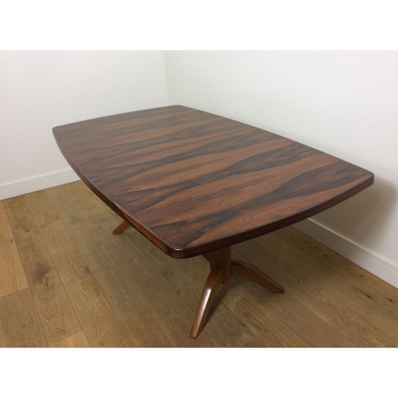 Image 1 of Vintage Rosewood uitschuifbare eettafel - 1960